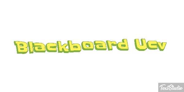 Blackboard Ucv Effetto testo