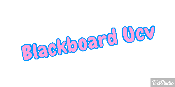 Blackboard Ucv Effetto testo