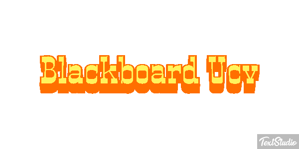 Blackboard Ucv Effetto testo