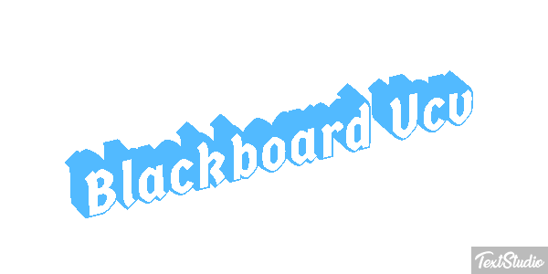 Blackboard Ucv Effetto testo