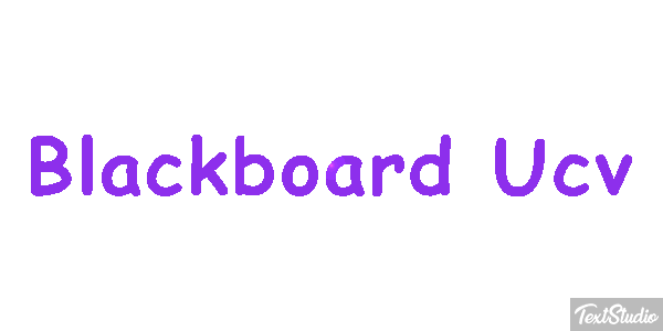 Blackboard Ucv Effetto testo