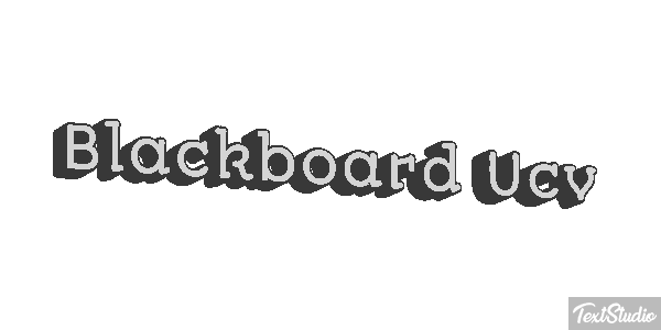 Blackboard Ucv Effetto testo