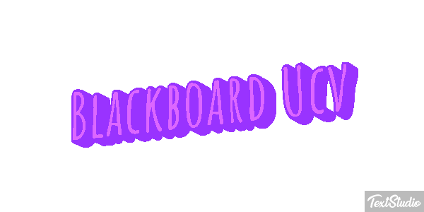Blackboard Ucv Effetto testo