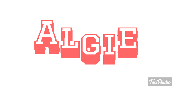 Algie Effet de texte