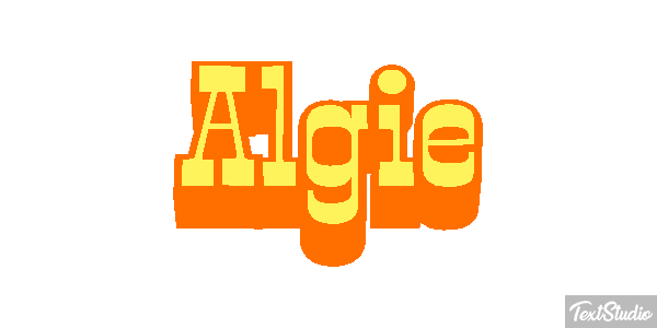 Algie Effet de texte