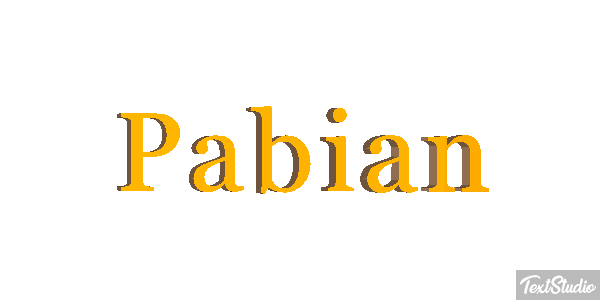 Pabian テキスト効果