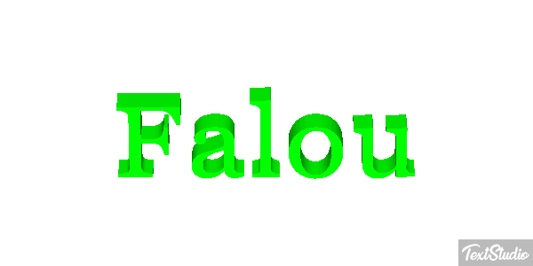 Falou Text effect