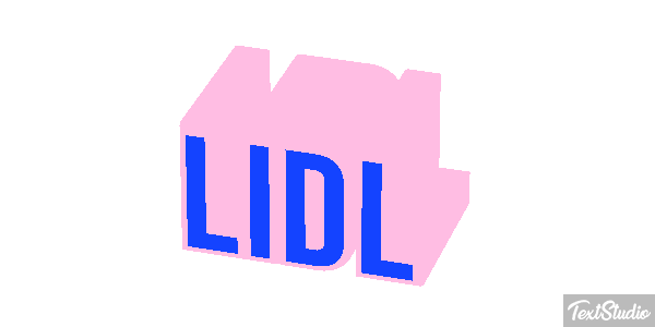 Lidl Efecto de texto