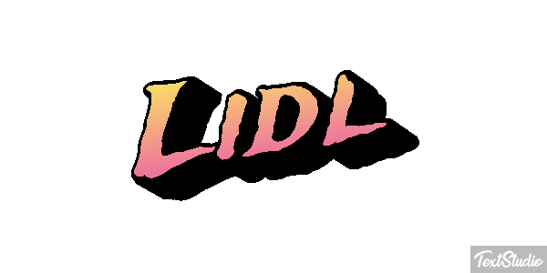 Lidl Efecto de texto