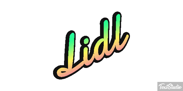 Lidl Efecto de texto
