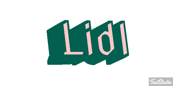 Lidl Efecto de texto