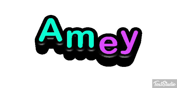 Amey Text effect