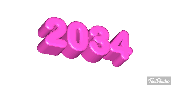 2034 Texteffekt