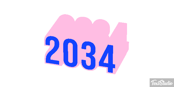 2034 Texteffekt
