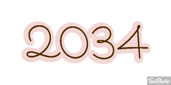 2034 Texteffekt