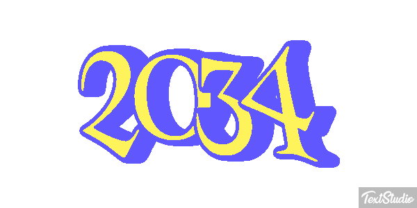 2034 Texteffekt