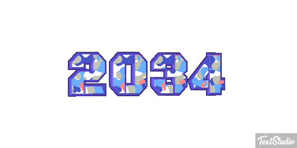 2034 Texteffekt