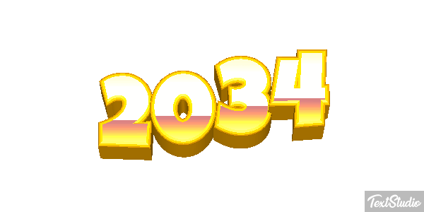 2034 Texteffekt