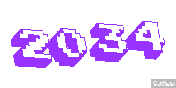 2034 Texteffekt