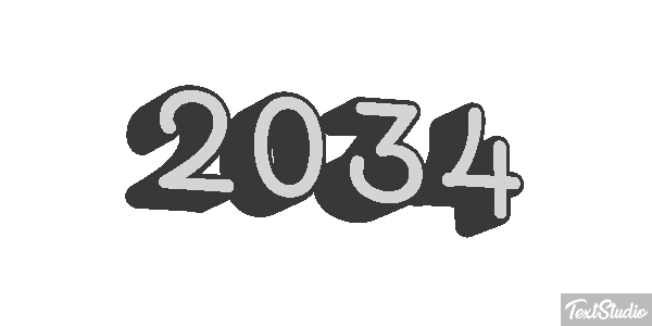 2034 Texteffekt