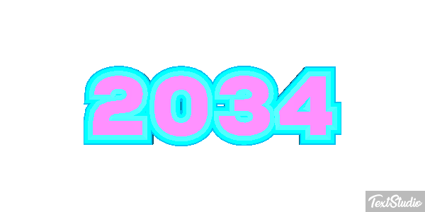 2034 Texteffekt