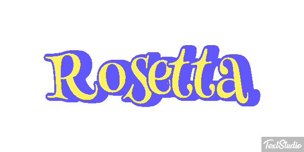 Rosetta Effetto testo