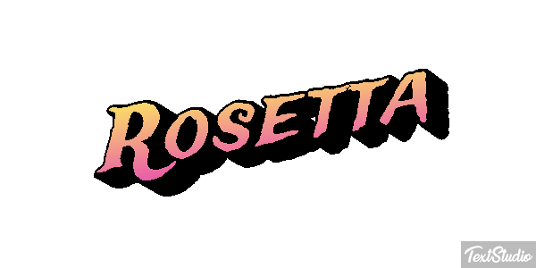 Rosetta Effetto testo