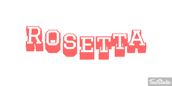 Rosetta Effetto testo