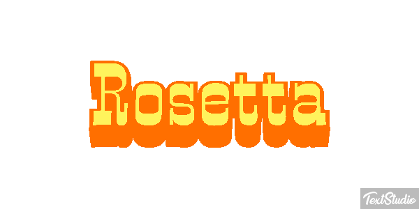 Rosetta Effetto testo