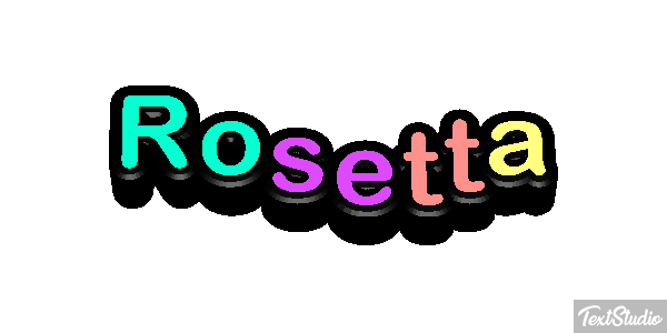 Rosetta Effetto testo
