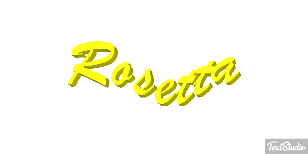 Rosetta Effetto testo