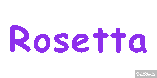 Rosetta Effetto testo