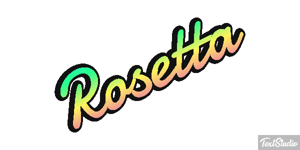 Rosetta Effetto testo