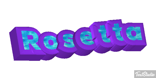 Rosetta Effetto testo