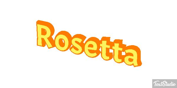 Rosetta Effetto testo