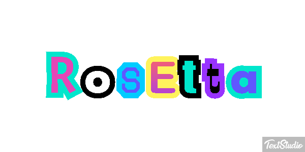 Rosetta Effetto testo