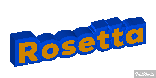 Rosetta Effetto testo