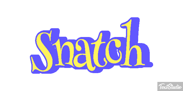 Snatch Efeito do texto