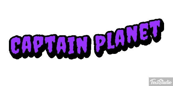 Captain Planet Text effect