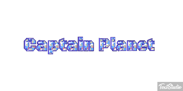 Captain Planet Text effect