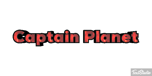 Captain Planet Text effect