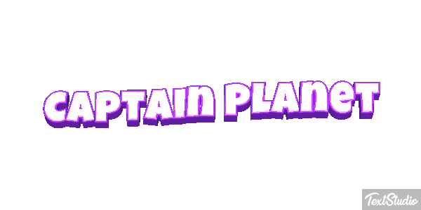 Captain Planet Text effect