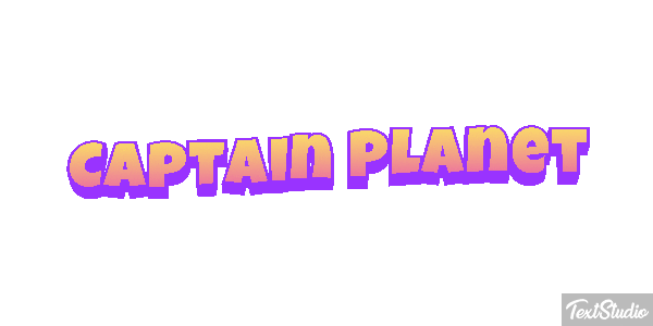 Captain Planet Text effect