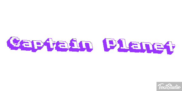 Captain Planet Text effect