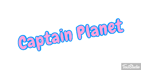 Captain Planet Text effect