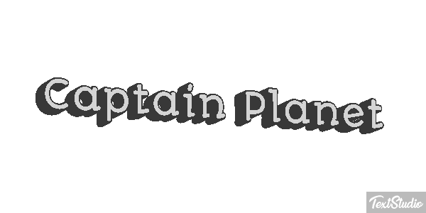 Captain Planet Text effect
