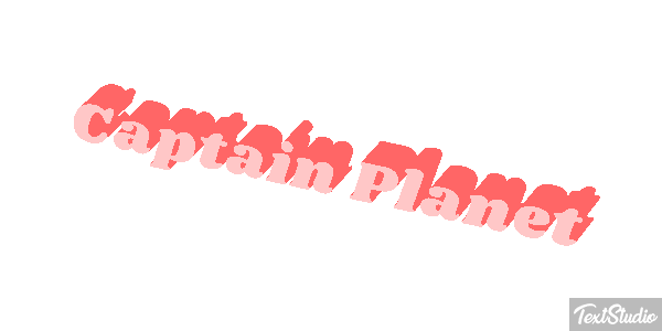 Captain Planet Text effect