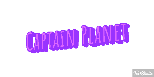 Captain Planet Text effect