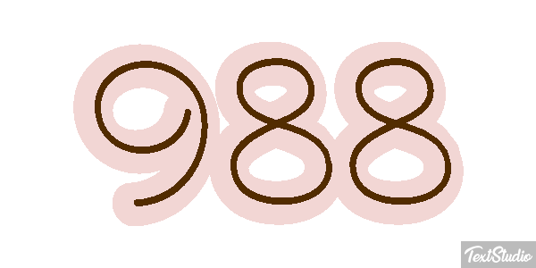988 Text effect