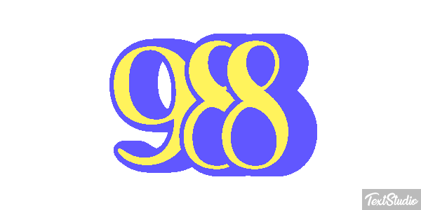 988 Text effect